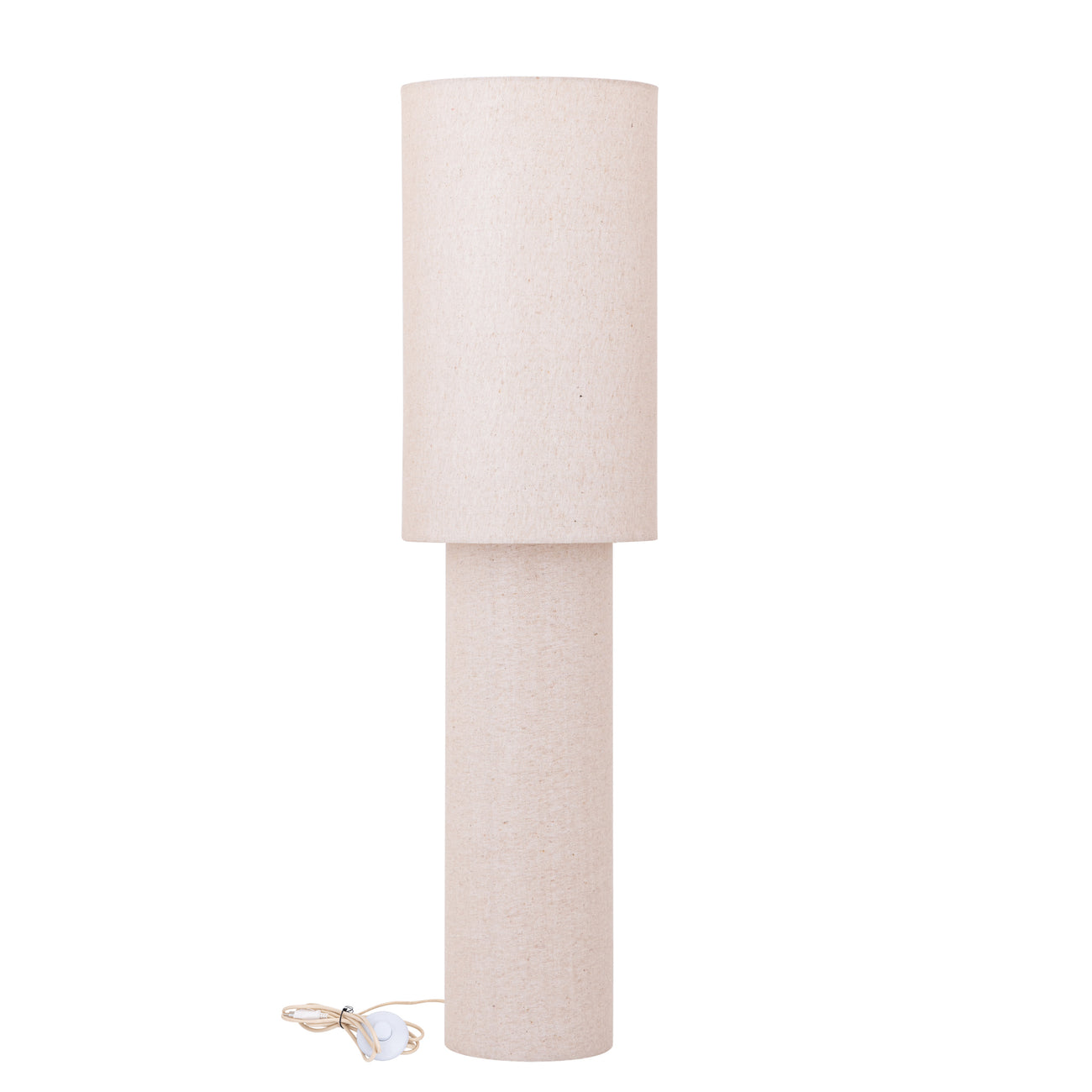 Devi natural linen floor lamp
