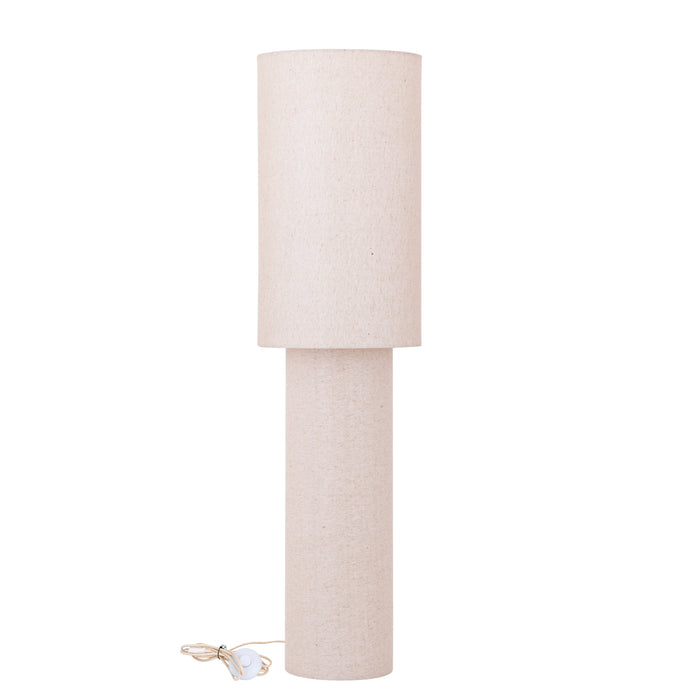 Devi natural linen floor lamp