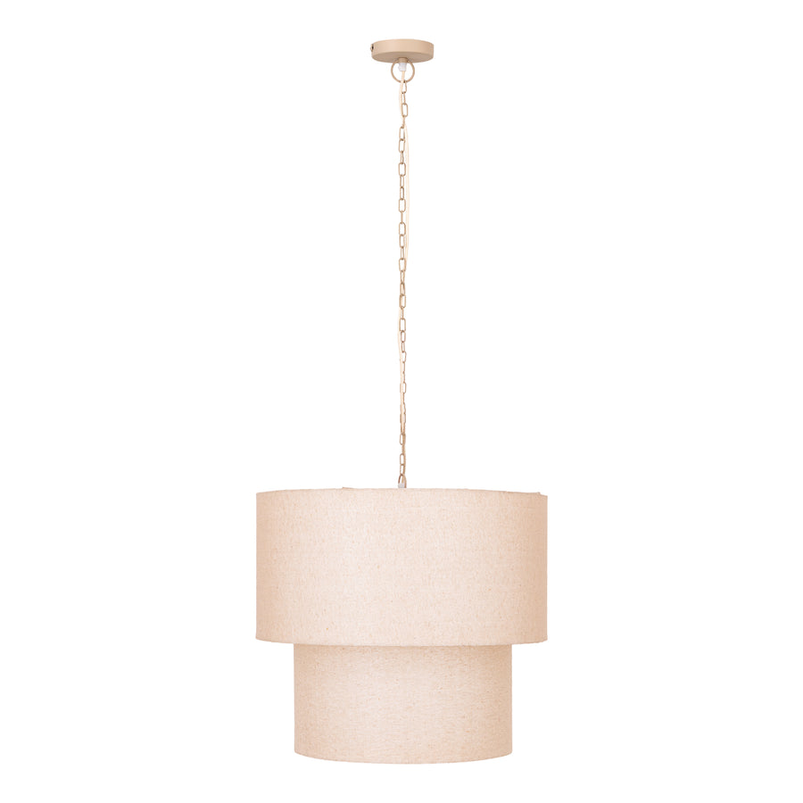 Devi natural linen double layer pendant light