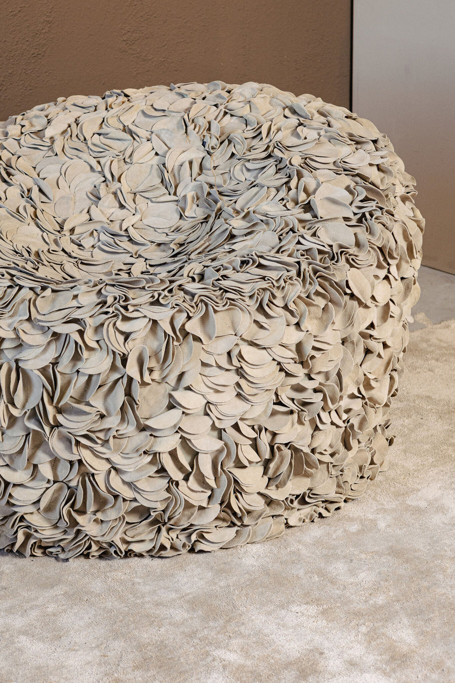 Nevo cream suede bean bag