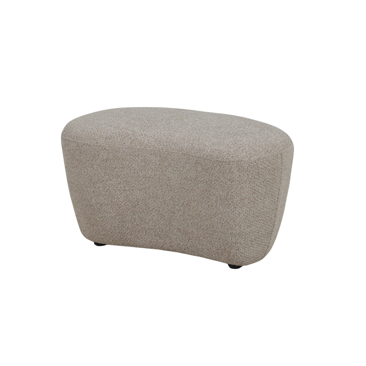 Nuvio beige organic high pouf