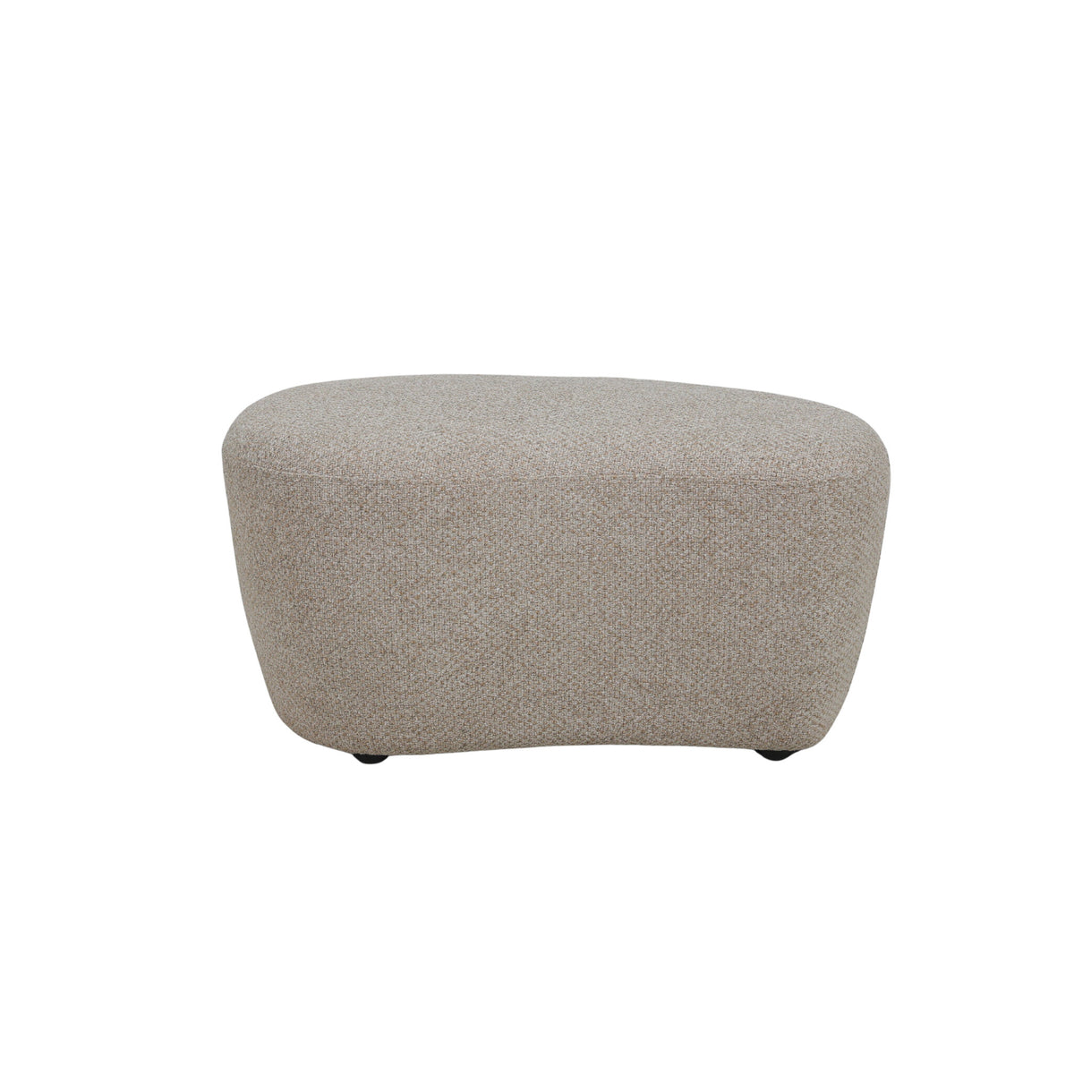 Nuvio beige organic high pouf