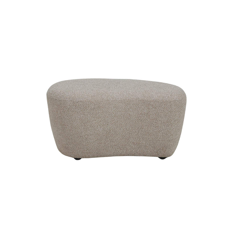 Nuvio beige organic high pouf