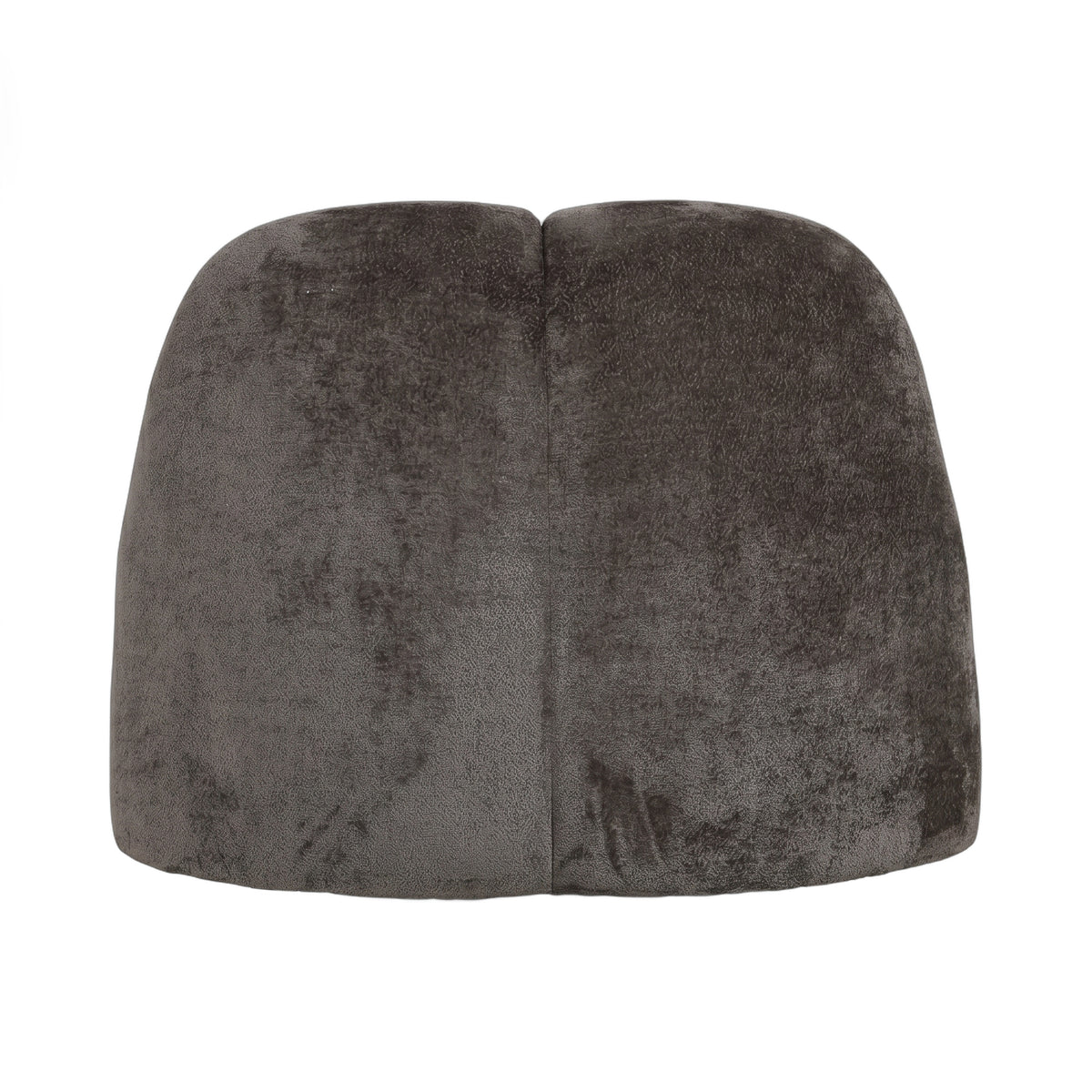 Arco dark brown round fabric armchair