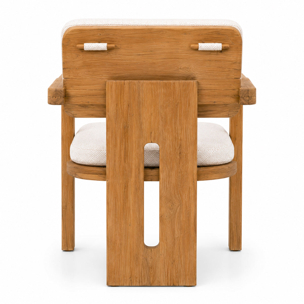 Danni natural teak dining chair with cushion