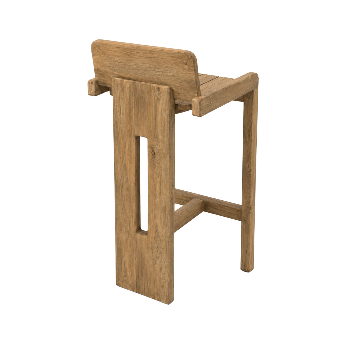 Danni natural teak bar chair with cushion