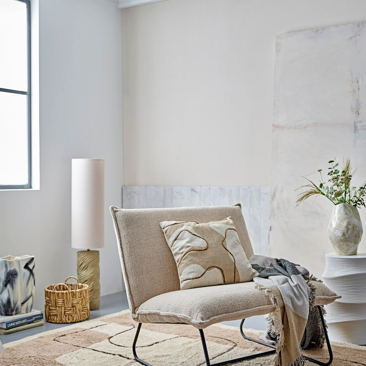 Payah Floor Lamp - Stone