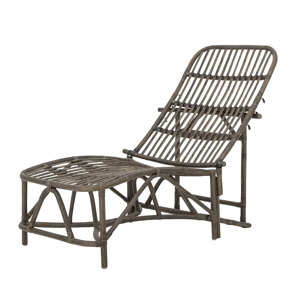 Dione Deck Chair - Brown Rattan