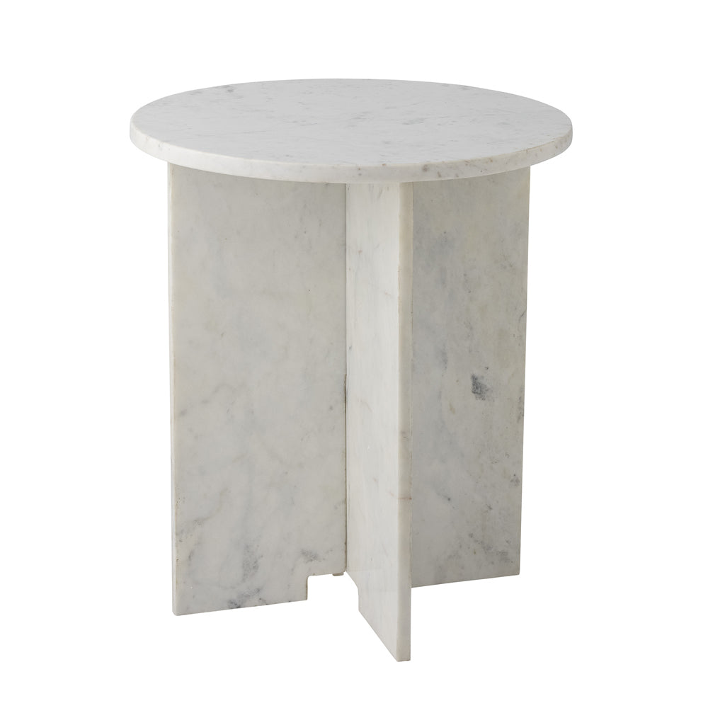 Jasmia Sidetable - White Marble