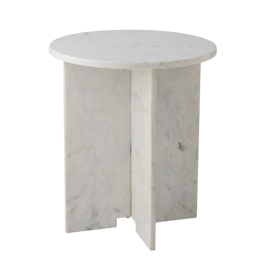 Jasmia Sidetable - White Marble