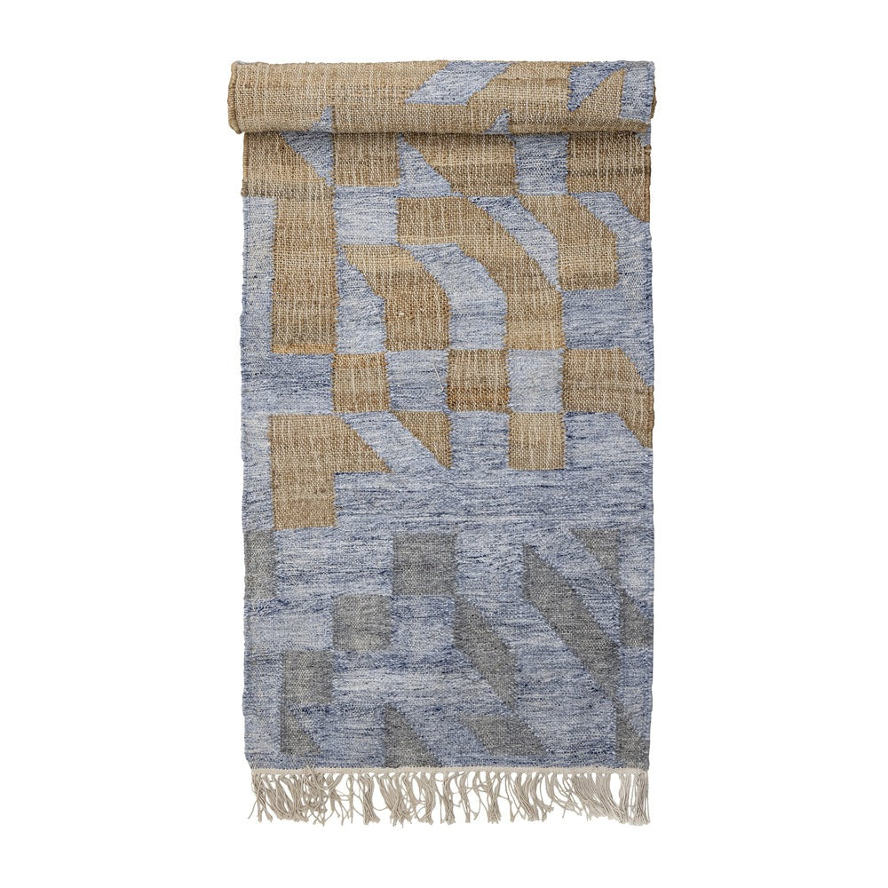 Vikka Rug - Blue Jute