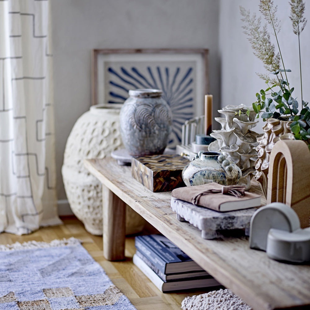 Vikka Rug - Blue Jute