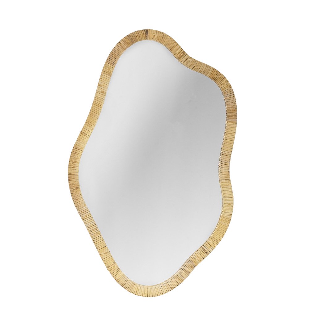Ashlie Rattan Wall Mirror 80x3.5cm