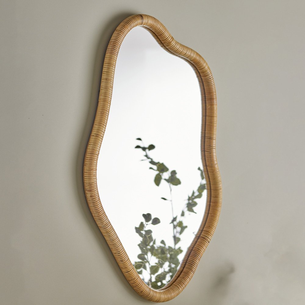 Ashlie Rattan Wall Mirror 80x3.5cm