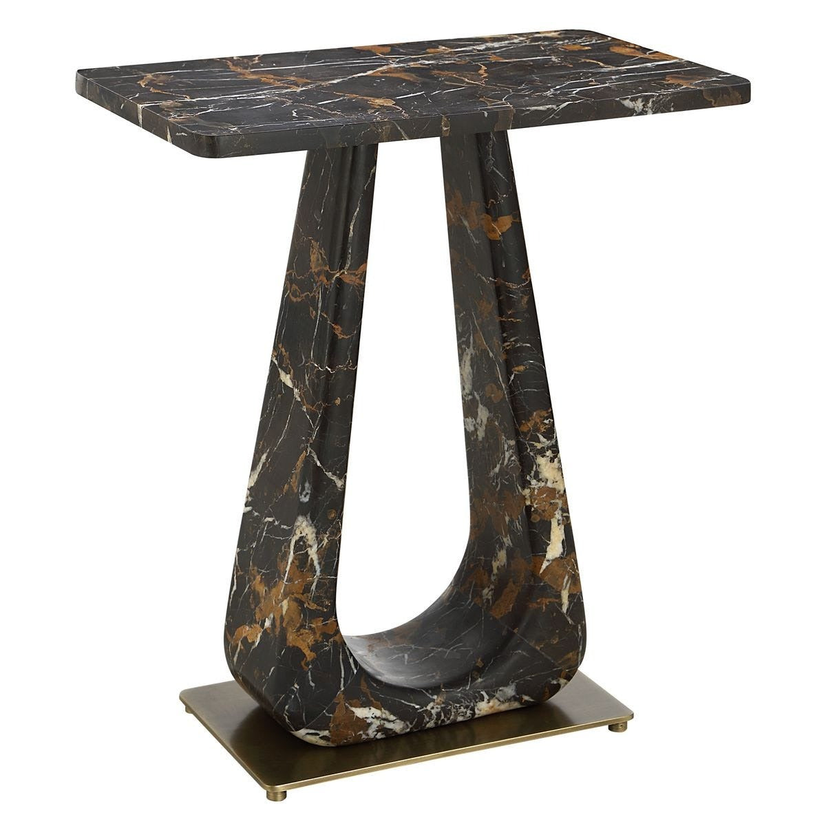About Turn Side Table – Michelangelo Marble
