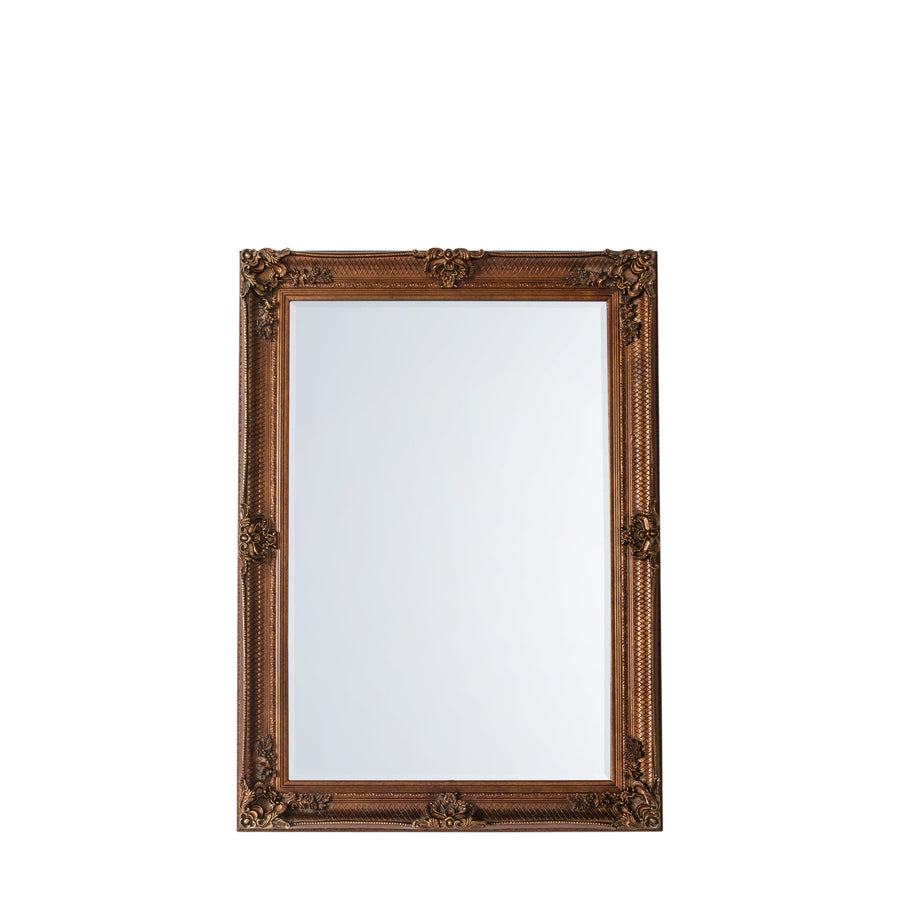 Abbey Rectangle Mirror Gold