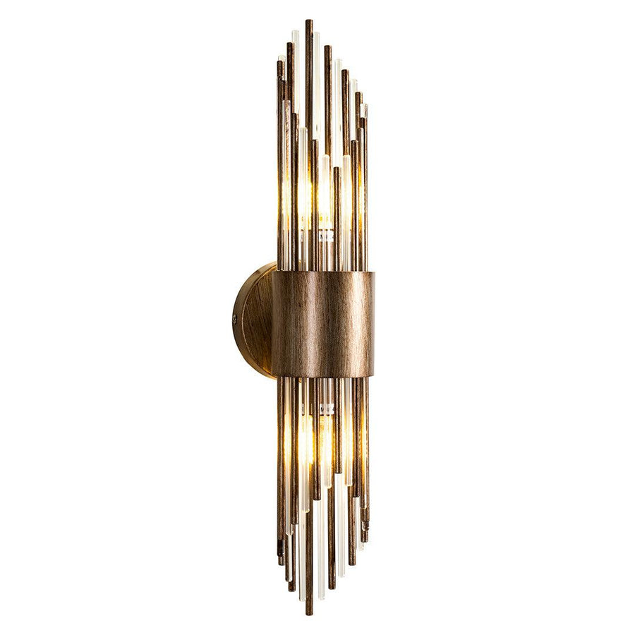 Alness Wall Light in gold — front view