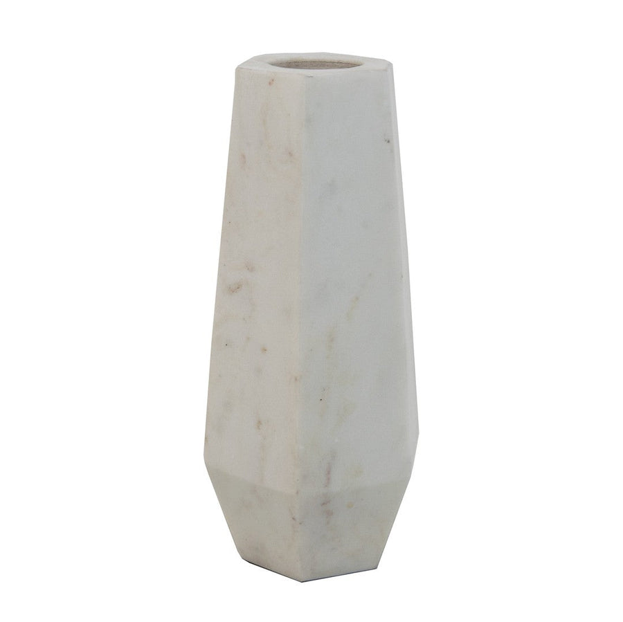 Alora Vase in polished white — detail