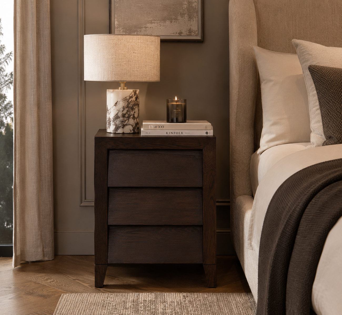 Amato Chest of Drawers - Chocolate in painted chocolate — alternative angle
