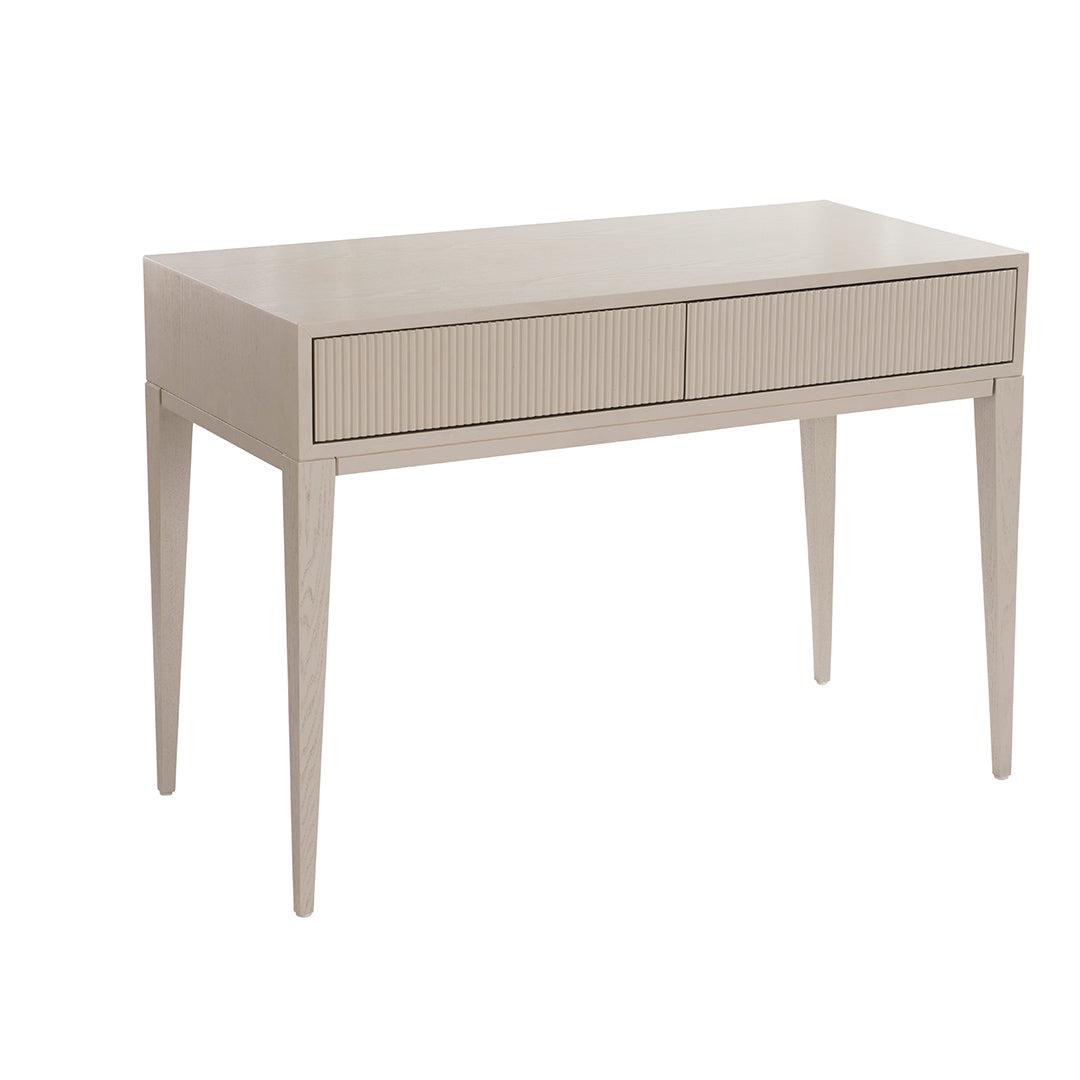 Amur Dressing Table in painted white — alternative angle