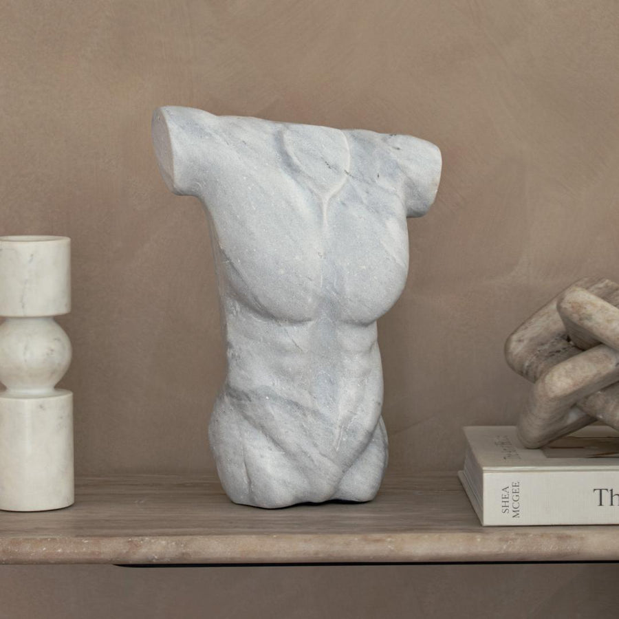 Angelis W23 Torso in polished white — detail
