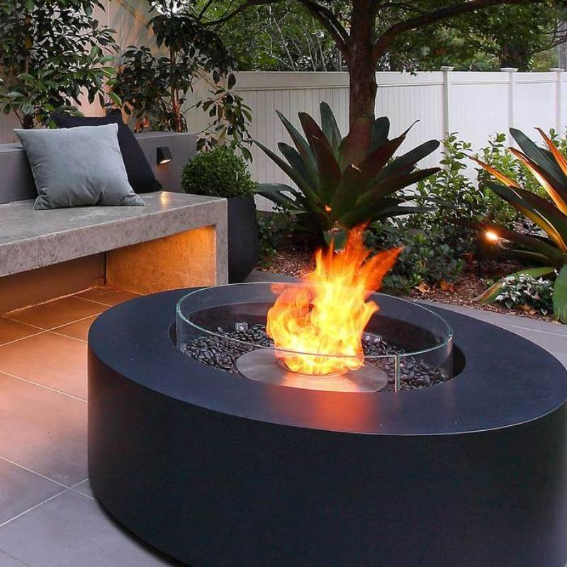 Ark 40 Bioethanol Fire Pit Table - Graphite - EcoSmart Fire