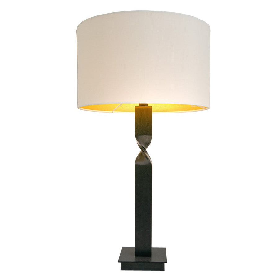 Arlette Table Lamp in brass and cream — detail
