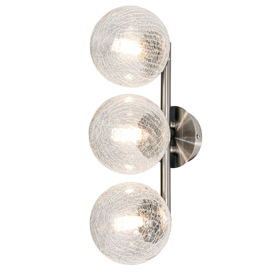 Armati Wall Lamp in satin nickel — front view