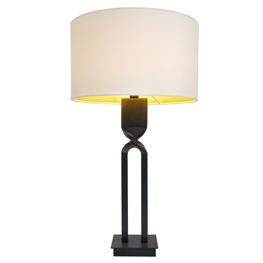 Arne Table Lamp in brass and rva cream — detail