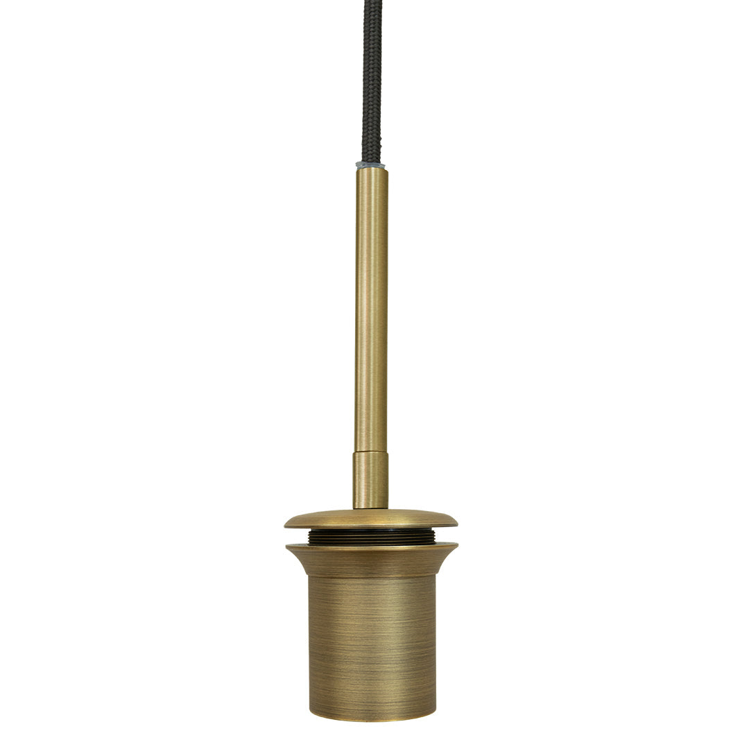 Astley Nine Pendant in Antique Brass