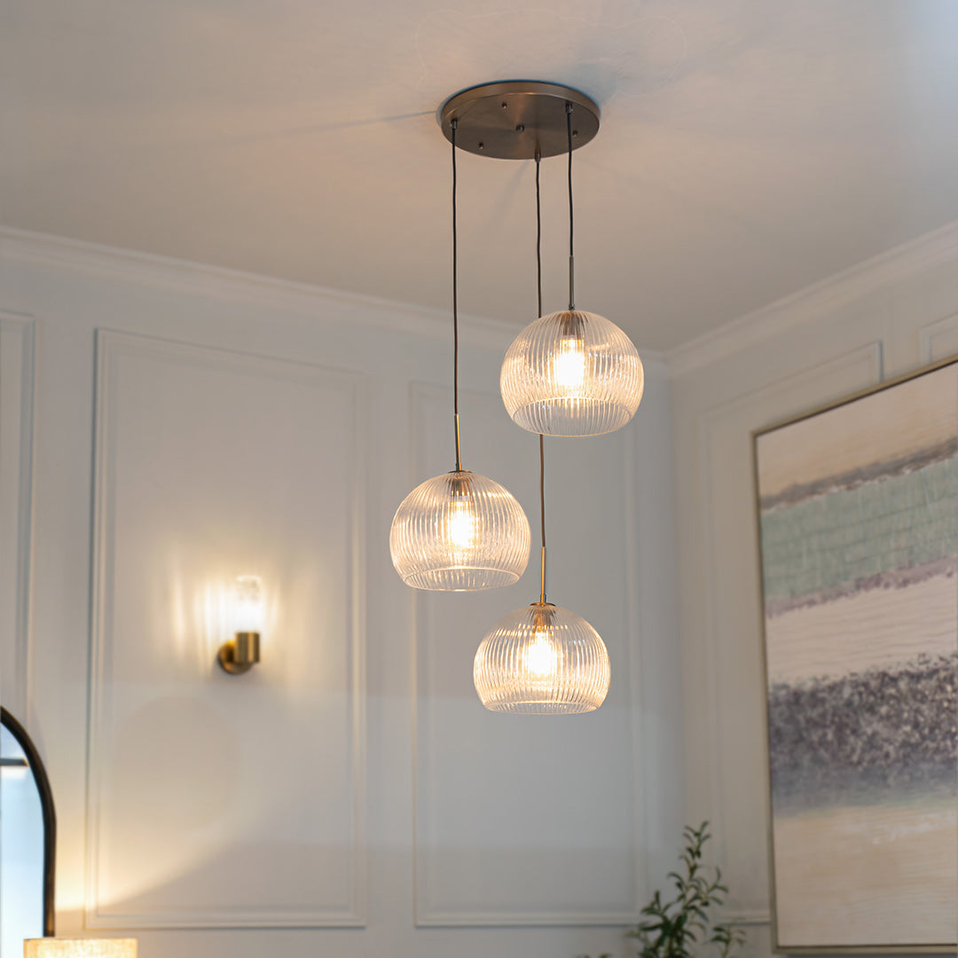 Astley Three Pendant - Brushed Muted Bronze