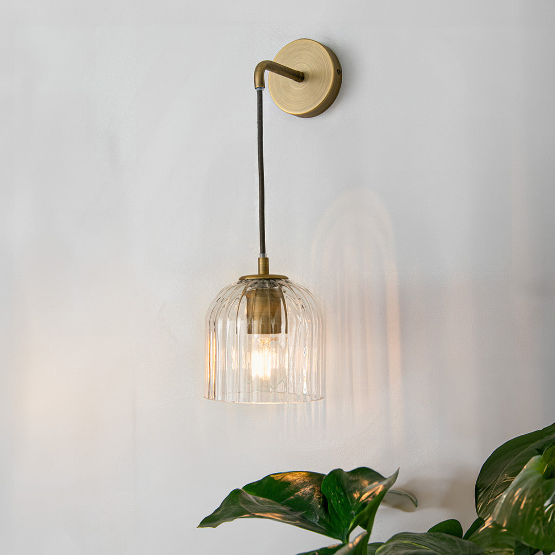 Astley Wall Pendant in Antique Brass