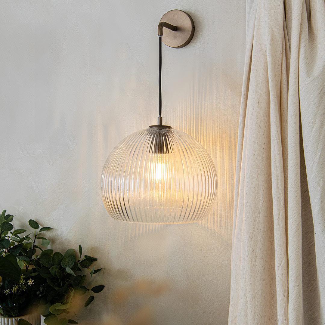 Astley Wall Pendant in Brushed Muted Bronze