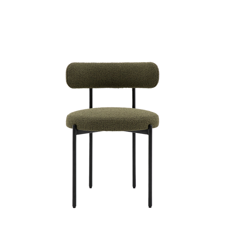 Aveley Dining Chair Green 2pk