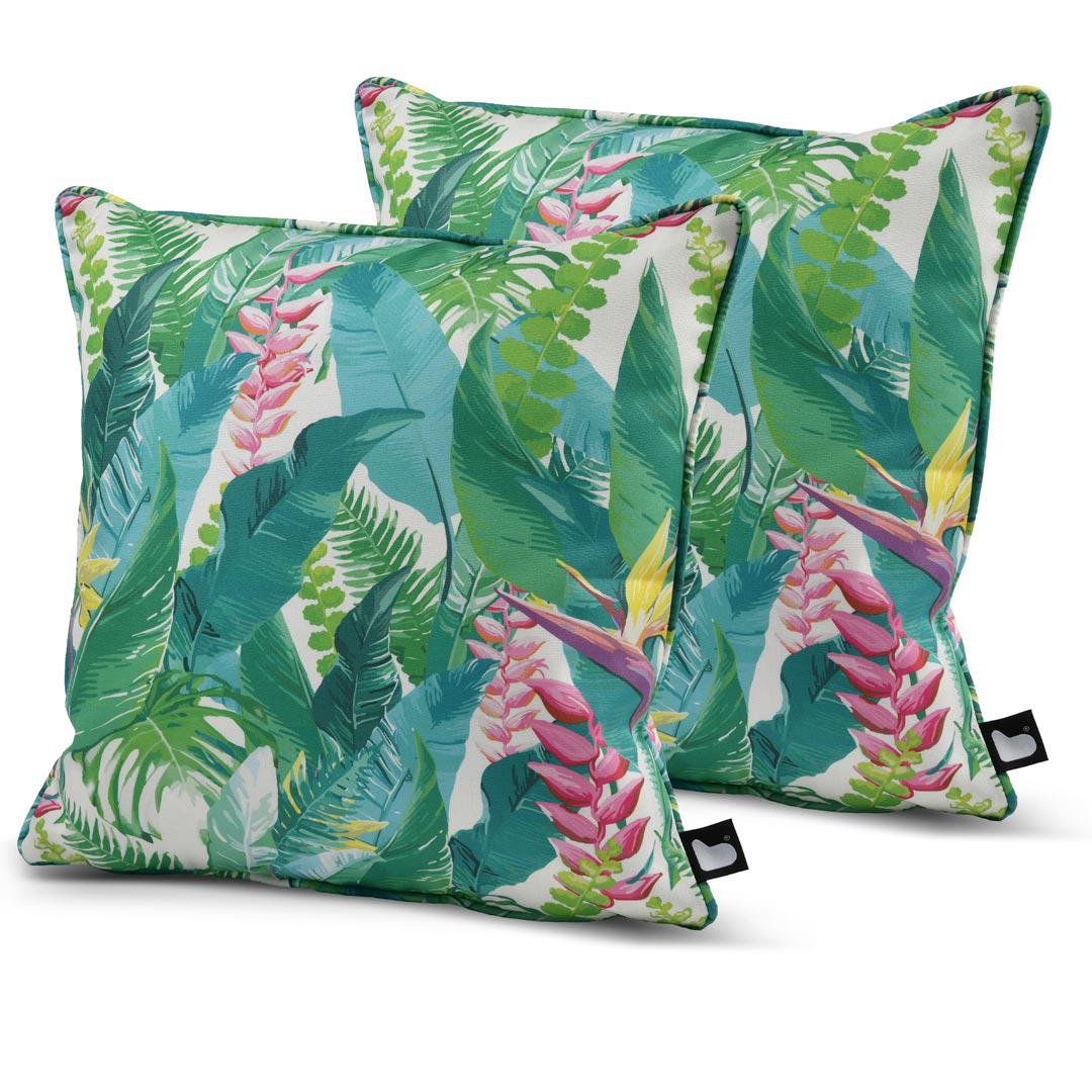 B Outdoor Cushion Twin Pack - Floral Jungle