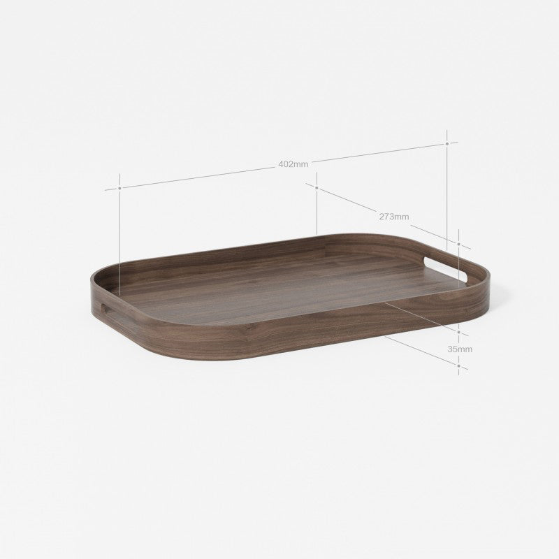 Bellhop 402 Rectangular Tray - Walnut