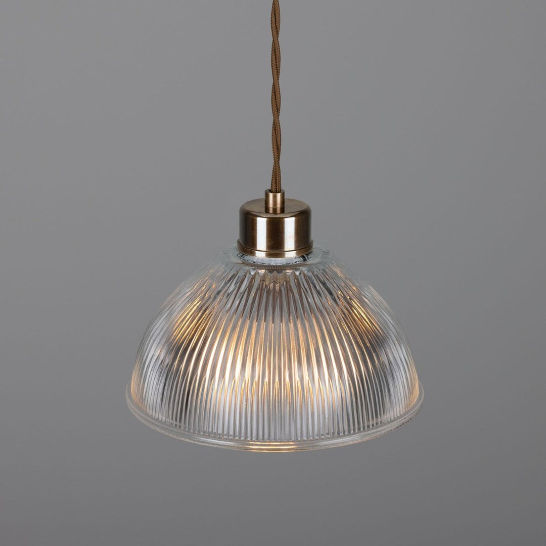 Boston Industrial Holophane Pendant Light - Mullan Lighting