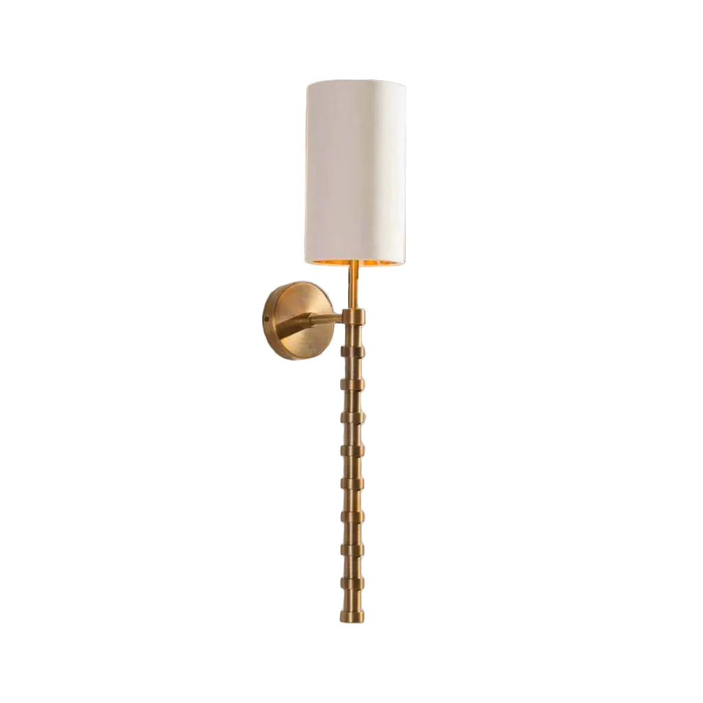 Brenta Wall Lamp in antique brass and opal — alternative angle