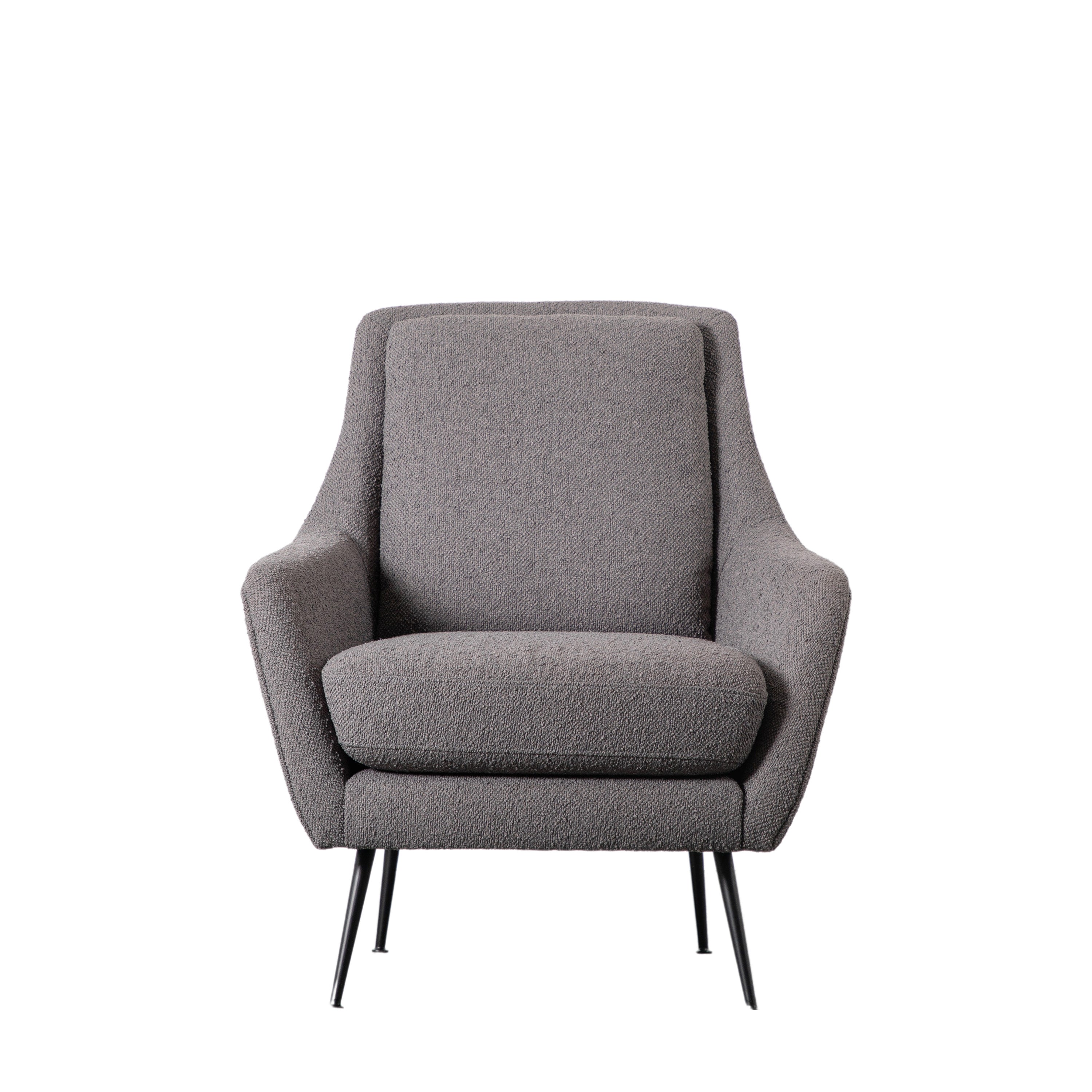 Brompton Armchair Dark Grey Linen