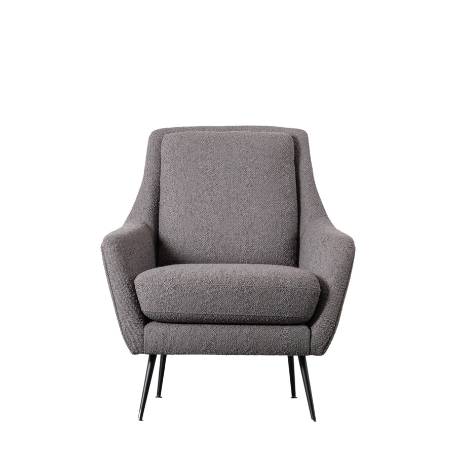 Brompton Armchair Dark Grey Linen