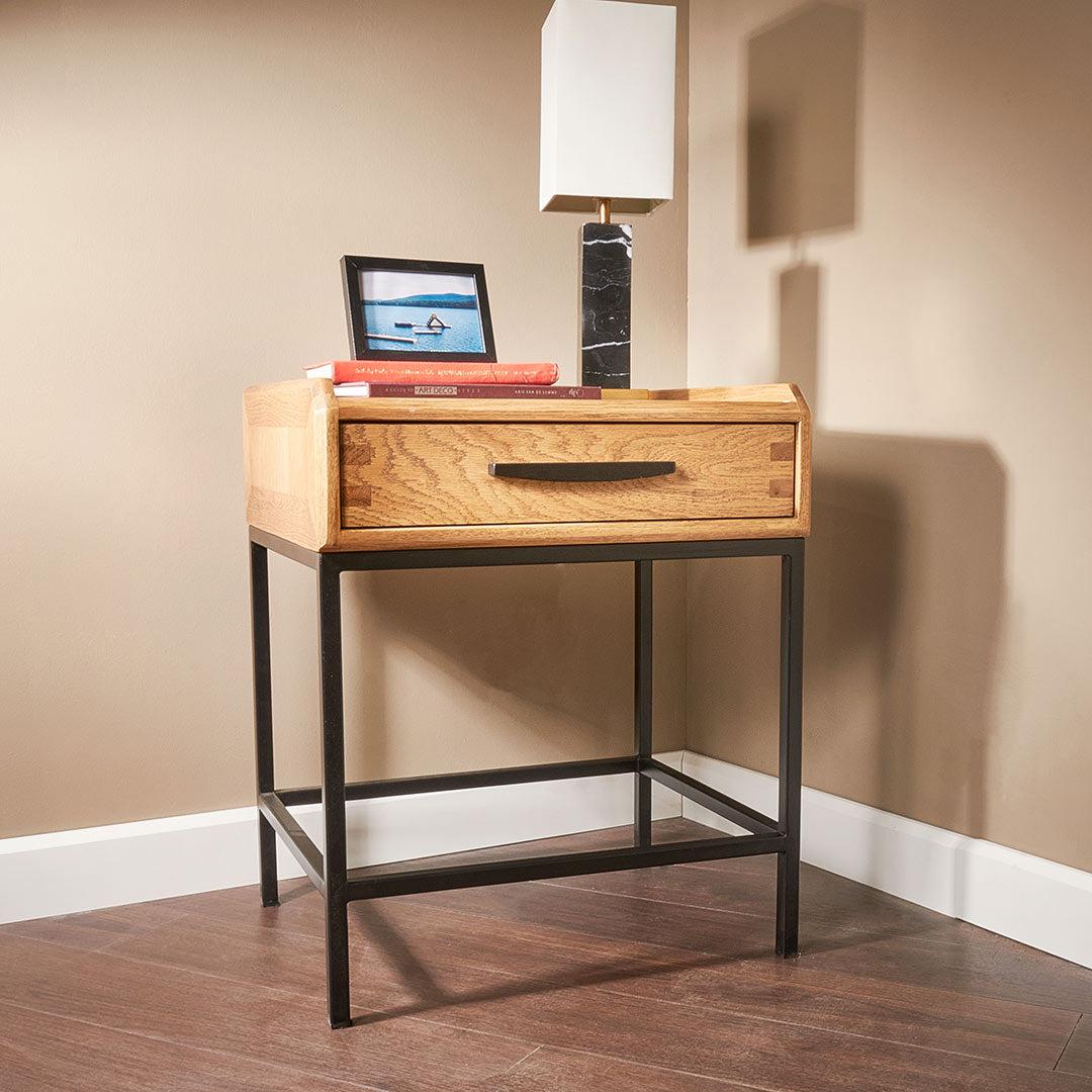 Brue One Drawer Side Table