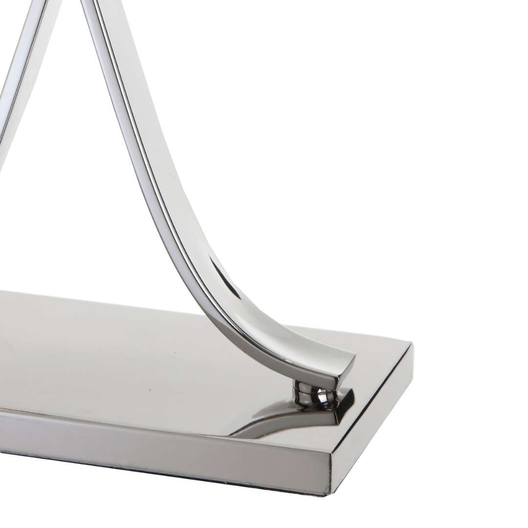 Byton Tall Table Lamp in polished nickel — detail