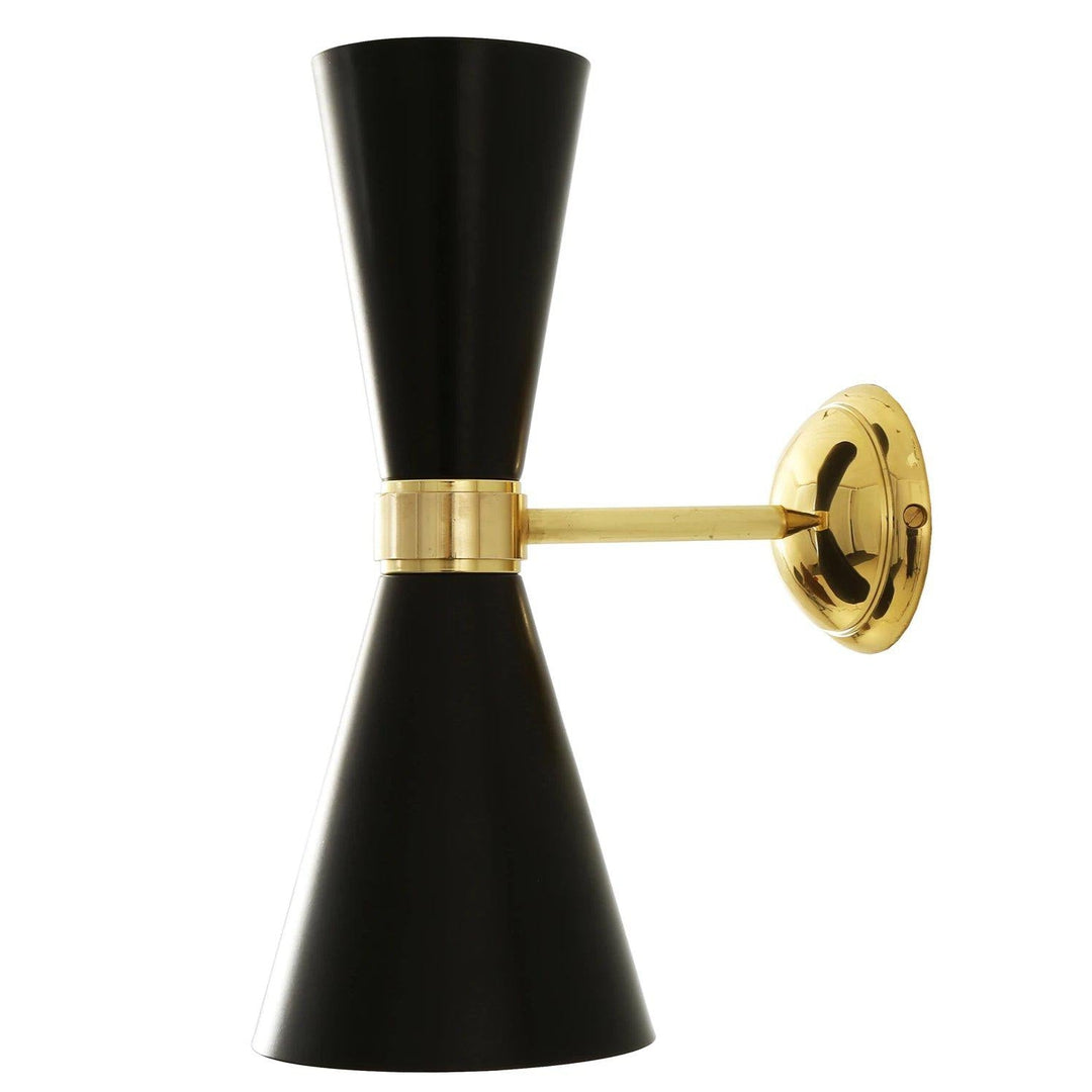 Cairo Contemporary Wall Light - Black - Mullan Lighting