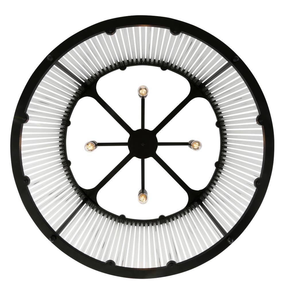 Caledon Grand Chandelier with Glass Rods - Mullan Lighting