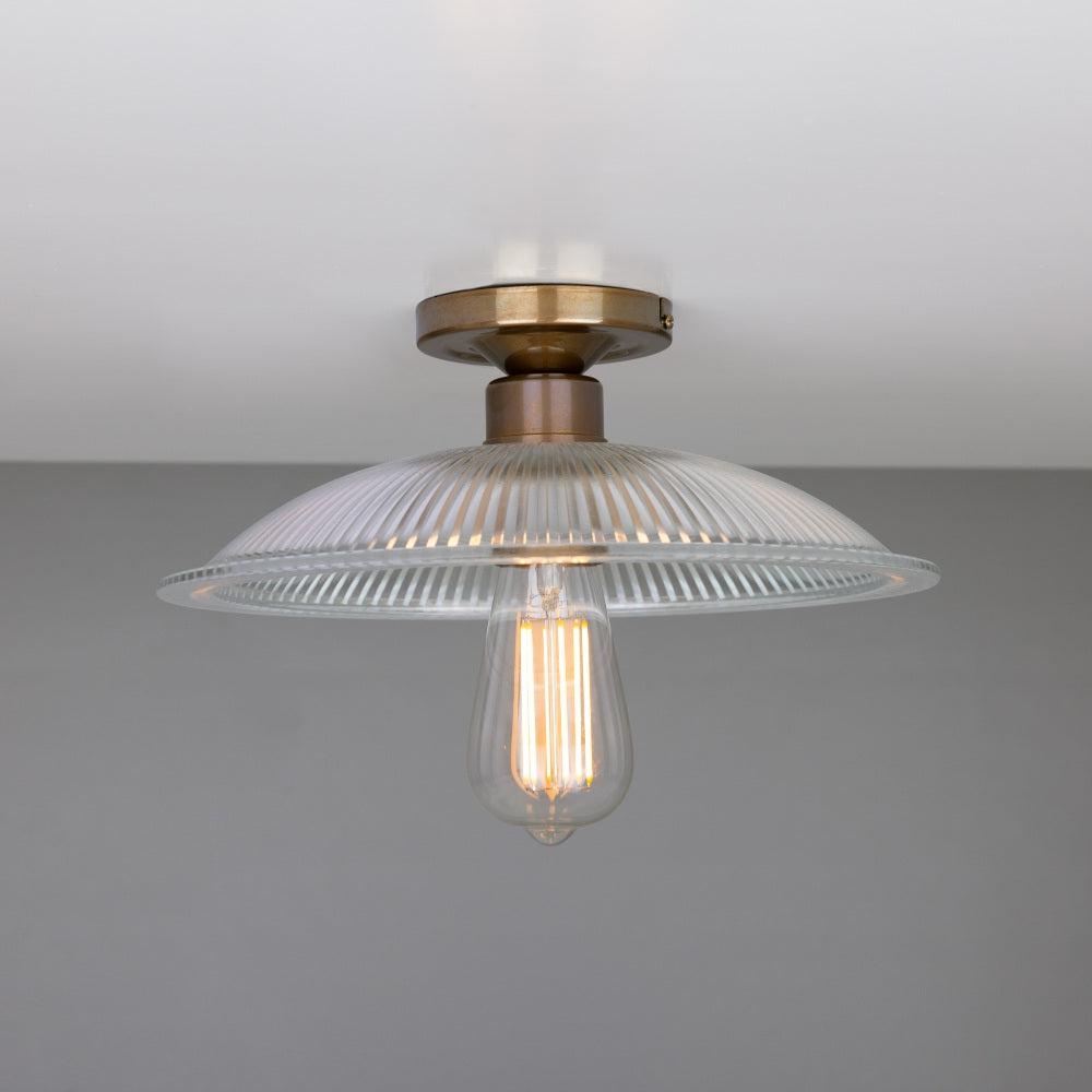 Calix Holophane Flush Ceiling Light - Mullan Lighting