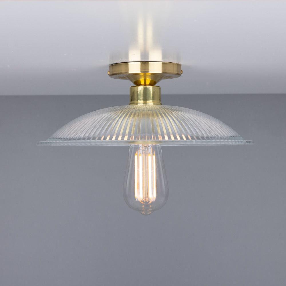 Calix Holophane Flush Ceiling Light - Mullan Lighting