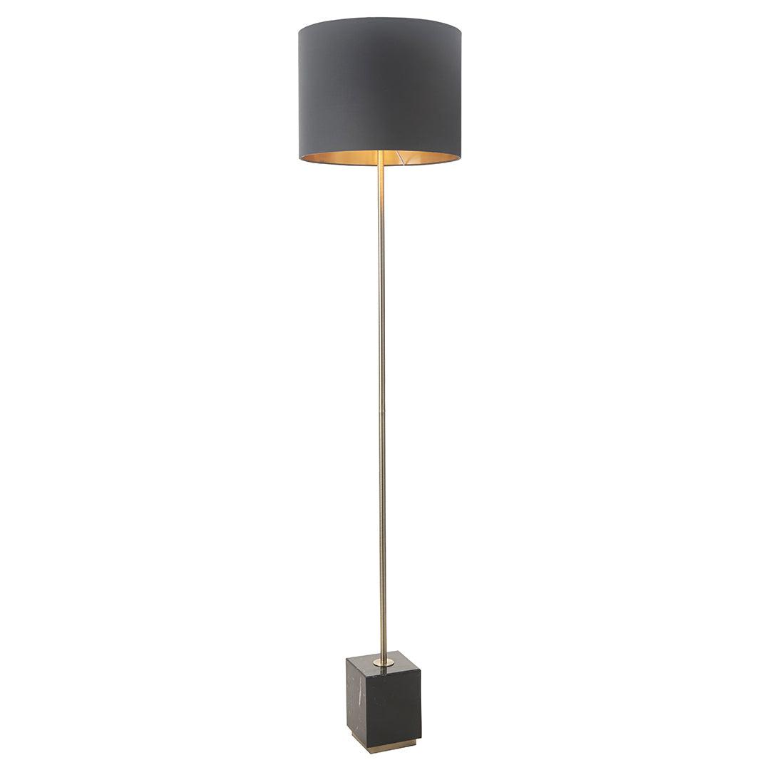 Carmel Floor Lamp in antique brass — alternative angle