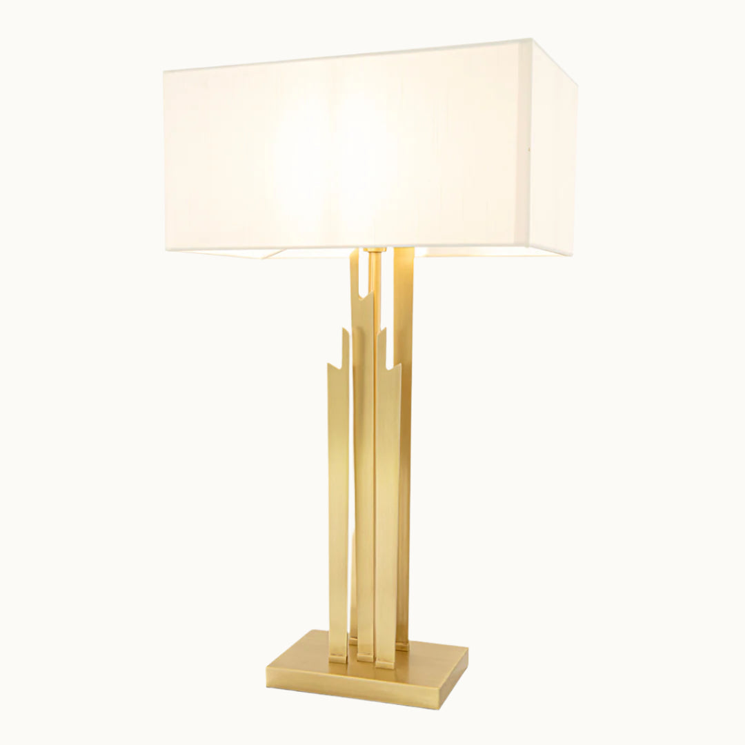 Carrick Pale Gold Finish Table Lamp
