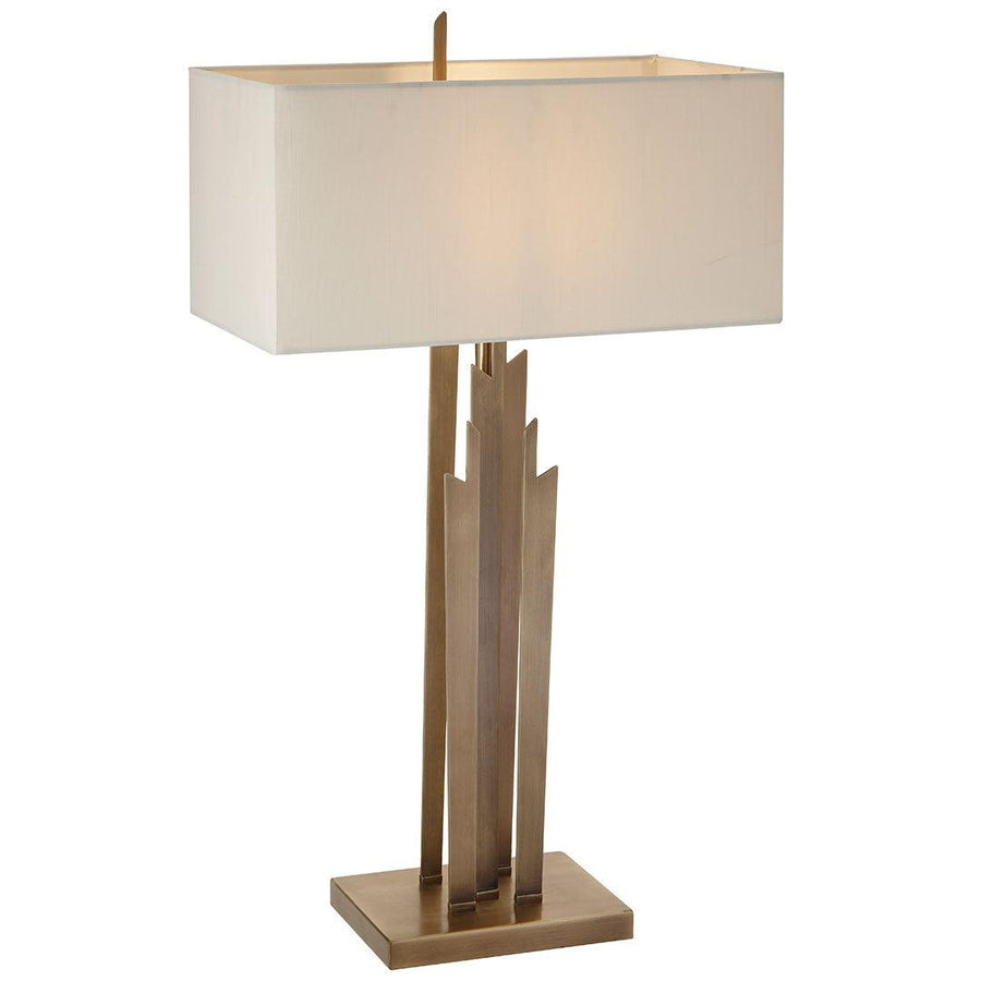 Carrick Table Lamp - Antique Brass in antique brass — front view
