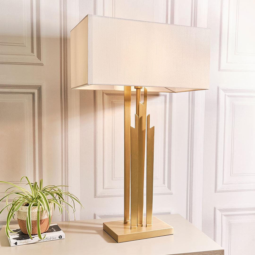 Carrick Table Lamp - Antique Brass in antique brass — alternative angle